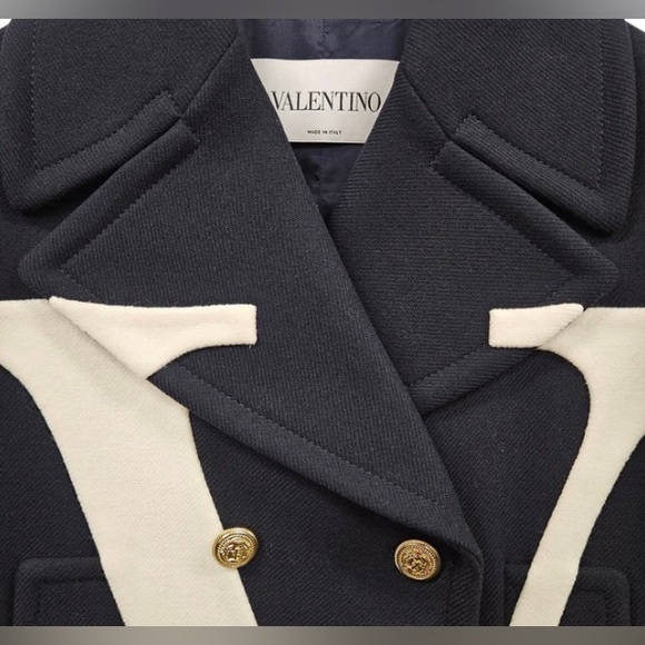 NWT VALENTINO WOOL PEACOAT - Picture 5 of 6